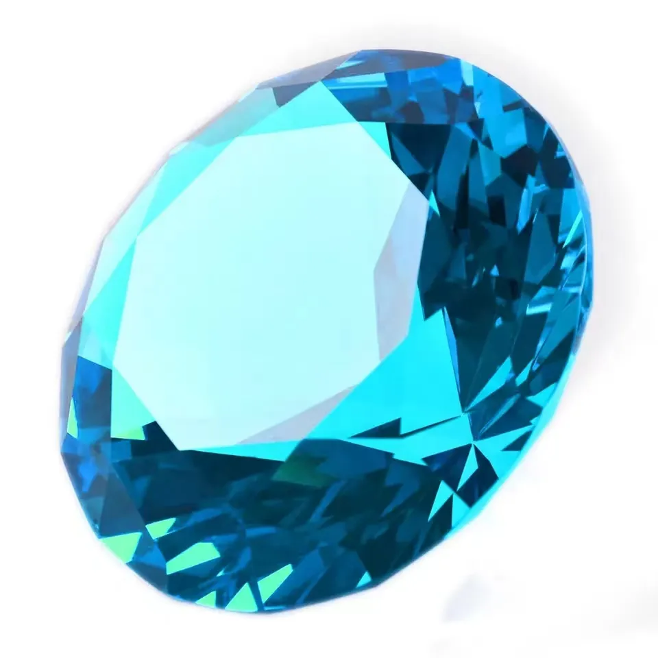 Cristal de diamante para decoração de vidro transparente gravado a laser 3D