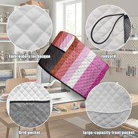 Housse anti-poussière matelassée personnalisée pour machine à coudre, motif arc-en-ciel (lesbiennes, gays, alternative), pour la décoration de la salle d'artisanat et l'entretien de l'équipement