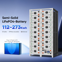 Batterie industrielle commerciale 112 kWh 273 kWh DAH Solar Semi-Solid State en coffret extérieur pour centre commercial, hôtel, C&I ESS