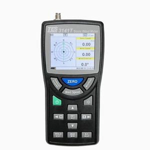 Anémomètre à ultrasons TES-3141T pour la mesure de la direction du vent, de la température et de l'humidité atmosphériques - Product Image 6