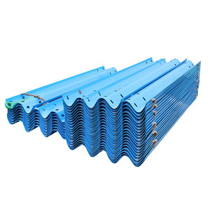 Barrera de tráfico de barandilla de metal corrugado con tablero de viga de acero galvanizado Anticolisión de alta velocidad - Product Image 1