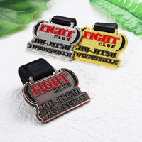Médailles personnalisées en alliage de zinc plaqué or, argent, bronze, pour le judo, les arts martiaux et le Jiu-Jitsu, avec émail, pour récompenses sportives