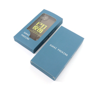 Boîte à cartes écologique, étui de téléphone portable, boîtes d'emballage en papier, vente au détail de luxe, boîte d'emballage universelle pour téléphone portable avec fenêtre transparente
