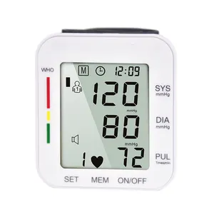 جهاز قياس ضغط الدم, مقياس توتر العين عالي الجودة جهاز رقمي لقياس ضغط الدم يستخدم في المعصم للاستخدام المنزلي مع أزرار كبيرة