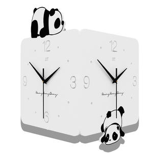 <span class=keywords><strong>Horloge</strong></span> <span class=keywords><strong>murale</strong></span> numérique électrique créative silencieuse avec lumière, <span class=keywords><strong>design</strong></span> panda géant, pour salon, décoration de la maison, cadeau - Product Image 5