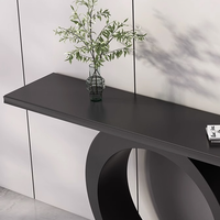 Table console pliable moderne ultra-étroite en ardoise, style italien, luxe léger, haut de gamme, pour salon, maison, hôtel