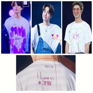 T-shirt court en gros pour adultes, inspiré des groupes d'idoles Kpop - Product Image 4