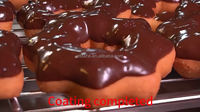 Machine à enrober les beignets au chocolat, petite et populaire pour usage commercial