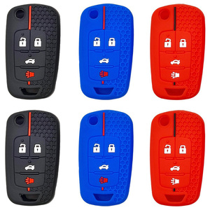 4 nút mềm <span class=keywords><strong>Silicone</strong></span> trường hợp chìa khóa xe cho Buick/Opel cho Chevrolet Cruze epica lova Camaro Impala Aveo Malibu buồm ORLANDO - Product Image 6