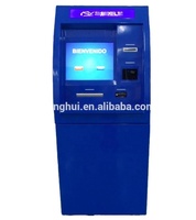 Máquina de intercambio de efectivo con pantalla táctil para vestíbulo, dispositivo de cambio de dinero en efectivo, ATM, máquina de cambio de moneda externa a la venta con software sin conexión compatible