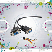 Kabel Harness Sensor Aliran Udara Sensor Injeksi Otomotif 5 Pin, Kabel Breakout DB9 Female ke Terminal Blok 3 Pin Custom