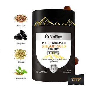 Venta caliente OEM Etiqueta Privada orgánica Natural 3000mg puro Himalayan Shilajit resina gomitas suplemento con KSM 66 Ashwagandha - Product Image 2