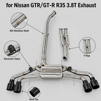 Scarico Catback SDO T304 ad Alte Prestazioni per Nissan GTR/GT-R R35 3.8T 2008-2023 con Tubo a Y e Valvola Elettronica Silenziatore