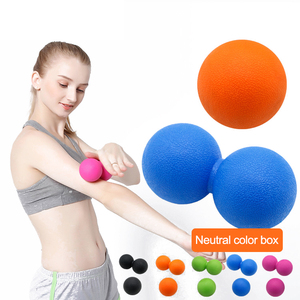 <span class=keywords><strong>Bola</strong></span> de masaje de Lacrosse de cacahuete, no tóxico, Eco, silicona, doble, nuevo estilo, venta al por mayor - Product Image 1