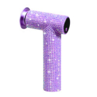 Appareil électrique pour éliminer les callosités des pieds Purple Diamond, 60 W, rechargeable, lime à pieds pour pédicure, pour salon et domicile