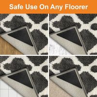 Fixations adhésives pour coins de tapis, anti-roulement, formes personnalisées et emballage à marque privée