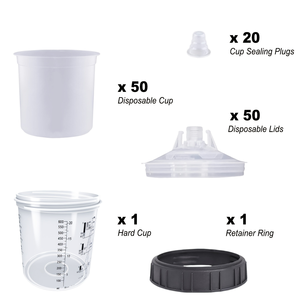 Vasos <span class=keywords><strong>de</strong></span> Plástico Desechables <span class=keywords><strong>de</strong></span> Alta Calidad <span class=keywords><strong>de</strong></span> 600 ml <span class=keywords><strong>para</strong></span> Pintura en Aerosol con Filtro <span class=keywords><strong>de</strong></span> 125 micras y 190 micras <span class=keywords><strong>para</strong></span> Repintado Automotriz - Product Image 4