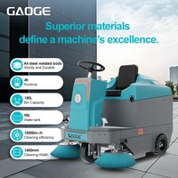 Machine de balayage au sol autoportée, batterie 48V, haute efficacité, contrôle de la poussière pour le nettoyage des entrepôts et des usines, modèle CE S3 GAOGE
