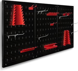 <span class=keywords><strong>Panel</strong></span> de <span class=keywords><strong>Herramientas</strong></span> Metálico Ajustable con Ganchos - Sistema de Almacenamiento Multifuncional con Tablero Perforado para el Hogar y el <span class=keywords><strong>Taller</strong></span> - Product Image 6