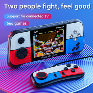 Console de jeu portable <span class=keywords><strong>Mini</strong></span> <span class=keywords><strong>G9</strong></span> avec 666 jeux intégrés, 8 bits, rétro, sortie AV, prend en charge 2 joueurs - Product Image 3