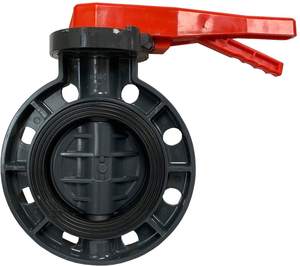 วาล์วผีเสื้อแบบหน้าแปลนธรรมดาชนิดเวเฟอร์  วัสดุ EPDM FPM พลาสติก PVC/CPVC/UPVC/FRPP ราคา - Product Image 5