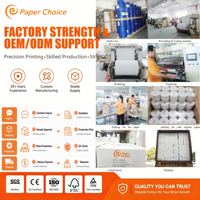 Rouleau d'étiquettes thermiques directes personnalisées à prix d'usine, autocollant tri-étanche avec revêtement supérieur pour imprimantes thermiques, sensible à la chaleur pour usage personnel