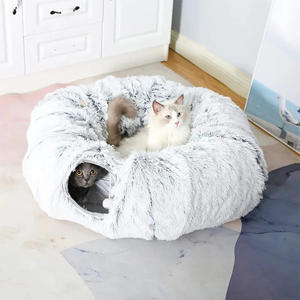 Interactieve Gevouwen Speelgoed Pluche Indoor Donut Grot Band Buizen Kat Bed <span class=keywords><strong>Tunnel</strong></span> Met Bed - Product Image 2