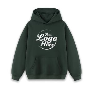 Sudadera con capucha bordada con estampado personalizado para hombre con manga larga Color sólido Estilo informal Logotipo personalizado Sudadera con capucha para hombre - Product Image 1