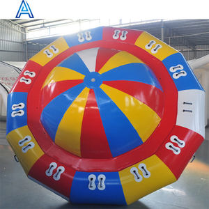 Soucoupe volante UFO forme PVC gonflable flotteur d'eau île balançoire jouet pour balançoire de forme supérieure - Product Image 5