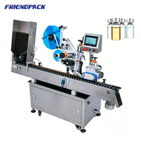 Machine d'étiquetage horizontale UPK pour flacons ronds, machine d'étiquetage électrique pour petites bouteilles en verre, flacons de parfum, tubes