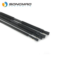 Poteau télescopique en fibre de carbone 24 pieds personnalisé OEM haute résistance de bonne qualité pour mât d'antenne de mât de drapeau