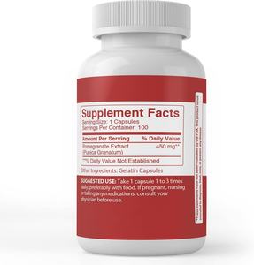Capsules d'extrait de grenade 40% acide ellagique antioxydant complément alimentaire OEM marque privée - Product Image 2