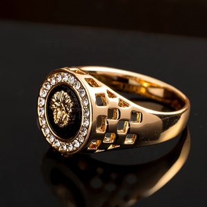 Anelli <span class=keywords><strong>Medusa</strong></span> Economici in Oro 18k per Uomo, Gioielli <span class=keywords><strong>Medusa</strong></span> in Argento, Anello per Uomini e Donne - Product Image 6
