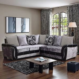 Hot Popular Microfiber Fabric <b>Sofa</b> Set Good Quality Modern Design with Extendable Feature Durable Wood Frame - Product Image 1