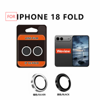 Protector de Pantalla de Vidrio Templado con Lente de Cámara de Diamante de Aleación de Aluminio para iPhone 18 Pro Max Fold Ultra Weview