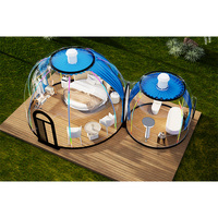 Dôme transparent imperméable pour l'extérieur, structure anti-corrosion, dôme public en polycarbonate, maison dôme