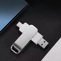 Flashdisk OTG USB 2 in 1, Chip Penyimpanan Flash, Pendrive OTG, Flashdisk USB 4GB 8GB 16GB 32GB 64GB 128GB untuk Ponsel