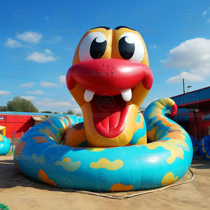 โมเดลงูเป่าลมรูปยักษ์รูปการ์ตูนน่ารักงูทะเลจำลองขนาดใหญ่สำหรับตกแต่งงานปาร์ตี้/โปรโมชั่น - Product Image 5