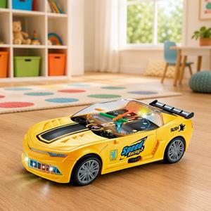 Nouveauté 2026 : Voiture <span class=keywords><strong>de</strong></span> course jouet rotative à 360 degrés avec fonctions sonores, lumineuses et musicales, idéale pour la vente en gros - Product Image 4