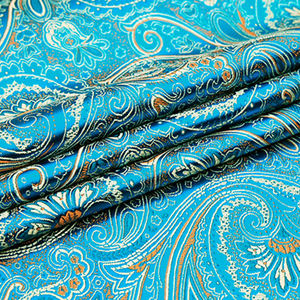 Vải satin gấm jacquard in nylon mật độ cao bán buôn, vải gấm jacquard cao cấp, mẫu miễn phí, vải gấm jacquard dùng cho đầm - Product Image 4