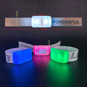 Pulsera LED Interactiva Personalizada con Velcro para Aficionados al Fútbol, Celebraciones <span class=keywords><strong>en</strong></span> Bares y Grupos, Activación por Voz, Luminosa - Product Image 4