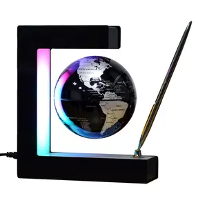 E-образный левитирующий глобус, Магнитный Плавающий глобус с декоративной ручкой