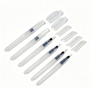 Ensemble <span class=keywords><strong>de</strong></span> 6 stylos pinceaux à eau rechargeables, en nylon et plastique, pour aquarelle, calligraphie, peinture, bricolage, artisanat, fournitures artistiques - Product Image 1