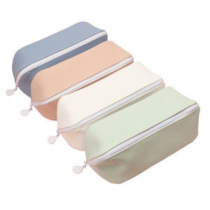 Sac à crayons en toile avec fermeture éclair, logo personnalisé, sac à crayons élégant avec design personnalisé, vente en gros - Product Image 3