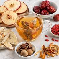 Té de Salud Premium de Astrágalo de Apple, Mezcla para la Vitalidad de las Personas Nocturnas, Sin Cafeína, con Dátiles Rojos y Bayas de Goji, en Bolsitas, Muestras de Té