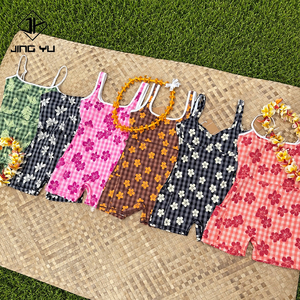 Combinaison de surf imprimée polyvalente, nouvelle collection du fabricant, en nylon recyclé, style hawaïen. - Product Image 1