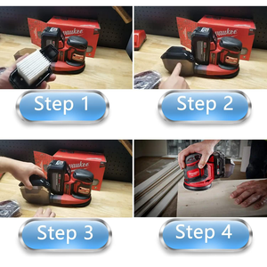 Filtre de remplacement M18, filtre pour <span class=keywords><strong>ponceuse</strong></span> M18, compatible avec <span class=keywords><strong>Milwaukee</strong></span> 2648-20 2648-21, <span class=keywords><strong>ponceuse</strong></span> orbitale aléatoire M18 - Product Image 3