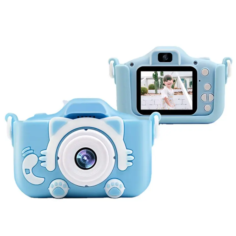 Children Camera Waterproof 1200W Cute Animal Video Recording Built-in Games Digital Mini Kids Camera