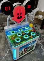 Machine de jeu de grenouille d'arcade à pièces Mickey Machine de jeu de grenouille à coup de marteau