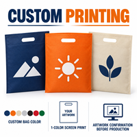 Sacs non tissés PP 80 GSM à découpe en D pour promotion de détail SaffronSun, avec impression personnalisée, thermosoudables, en lots de gros